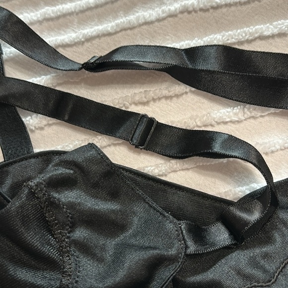 Vintage (Lot‎ of 2) Black & Ivory Slip dresses 34/36 coquette sexy romantic - Picture 4 of 13